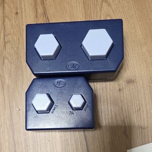 Creative Memories Blue and Gray Hexagon Punch Set